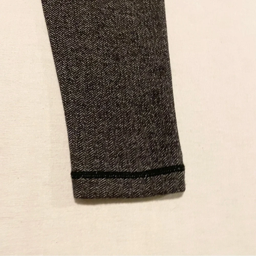 Lululemon Women's Size 4 Wunder Under Pant Legging Herringbone Heathered Black - Picture 14 of 16